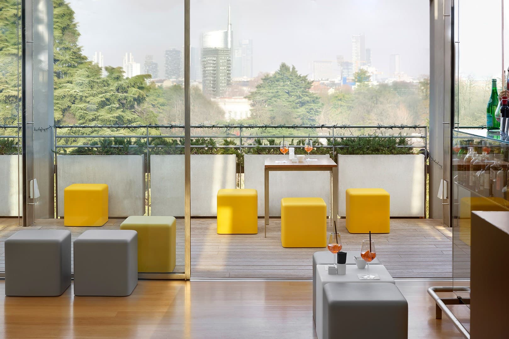 Pouf Square Skaï — vue 3