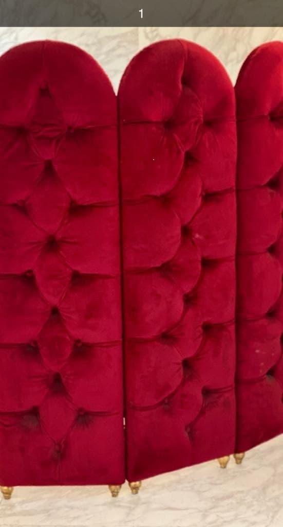 Paravent Baroque Rouge